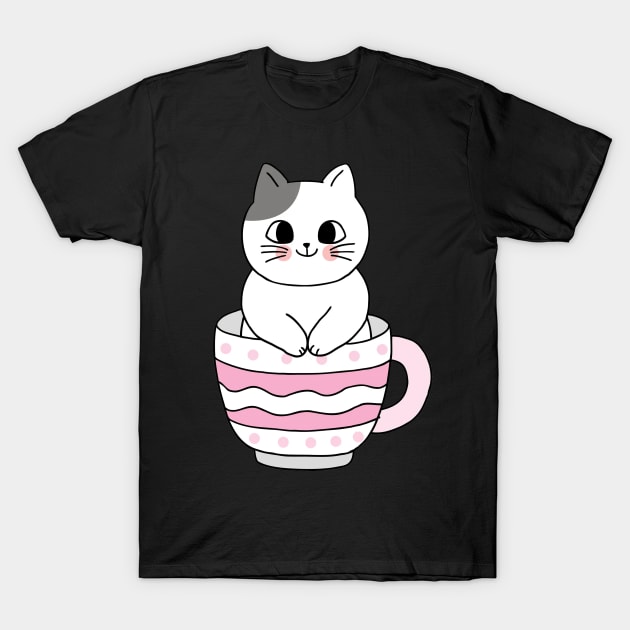 Cat In Glass T-Shirt by stephens69